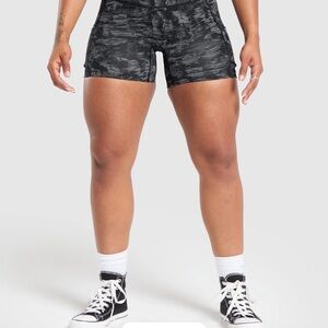 Gymshark Black Camo Athletic Shorts